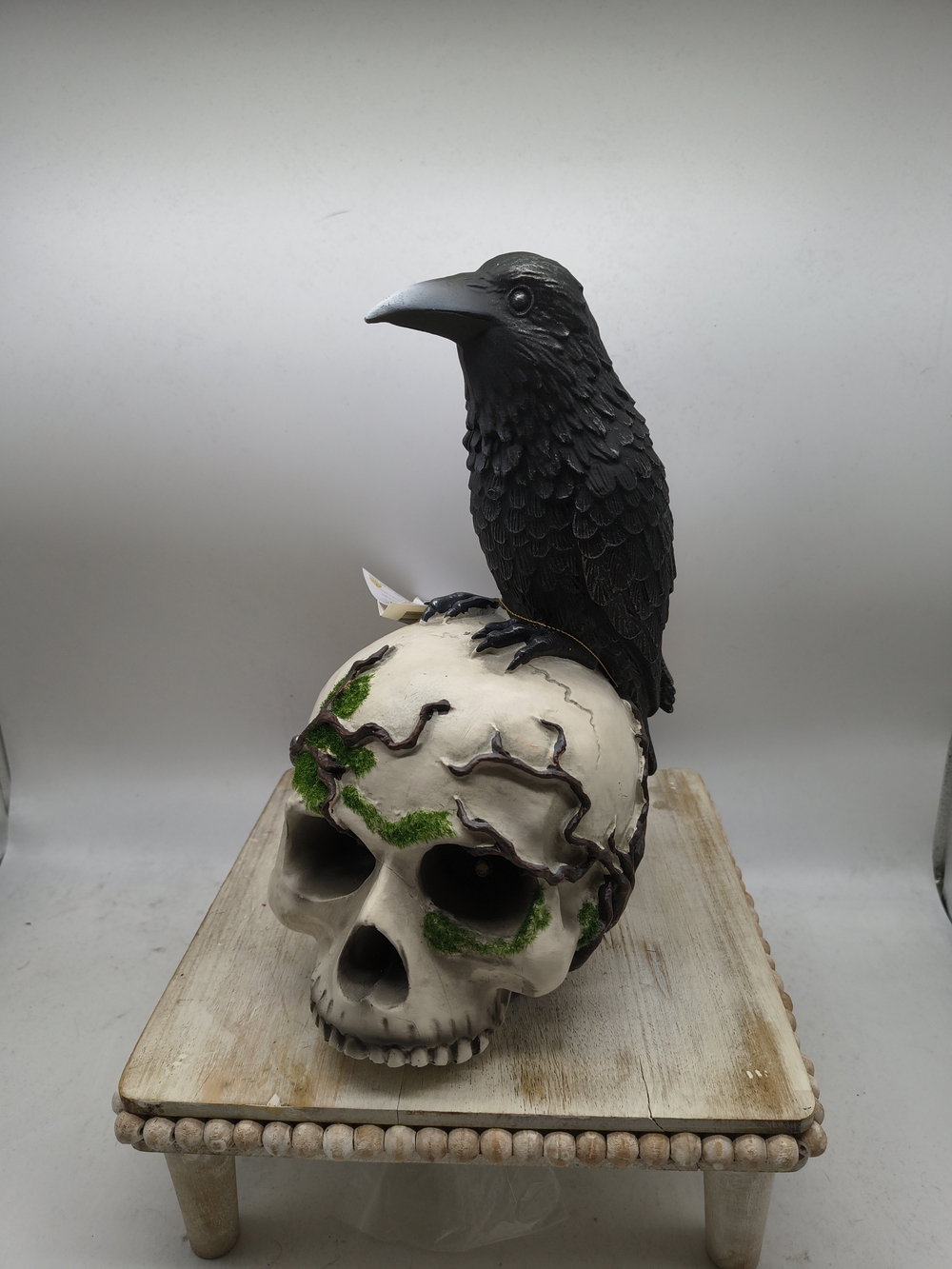 Led Noir Night Led Crow/Raven On Skull